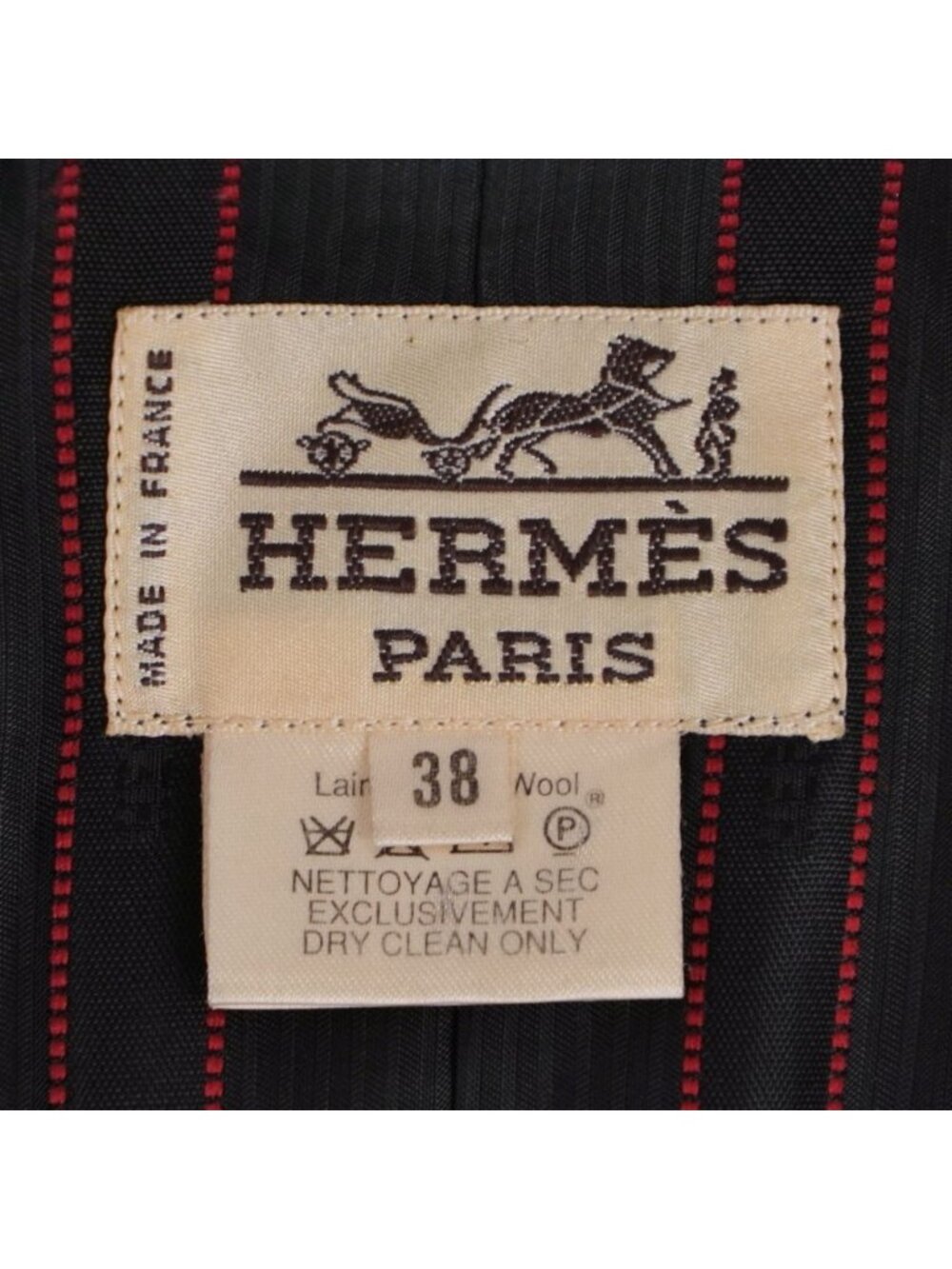 Hermes Vintage Jacket Tailored Wool - Picture 9 of 9